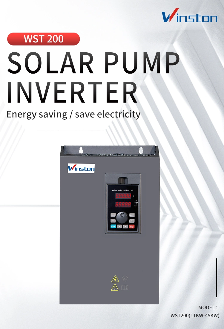 Solar Water Pump Drive 11kw - 45kw Three Phase DC to AC Solar Water Pump Inverter with VFD MPPT